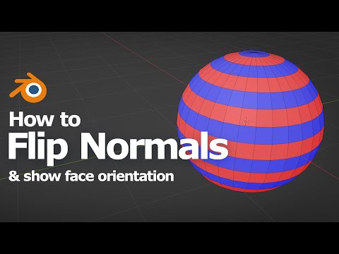 How to flip normals in Blender with shortcut