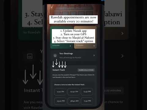 Nusuk app update instant appointment #nusukapp #rawdah