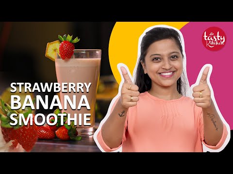 How To Make A Strawberry Smoothie | Strawberry Smoothie Recipe | Smoothie
