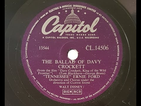 Tennessee Ernie Ford 'The Ballad Of Davy Crockett' 1956 78 rpm