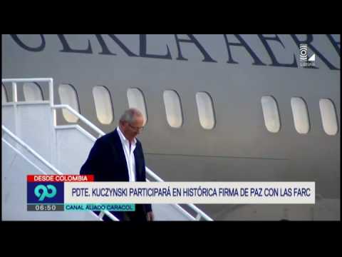 Kuczynski participará en firma de acuerdo de paz en Colombia