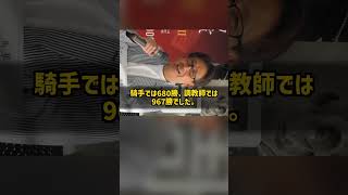 なぜ騎手でも調教師でも600勝できたのか 安田隆行 中央競馬で史上初 #Shorts