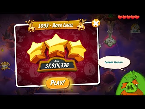 Angry Birds 2 | Gamplay Walkthrough Hard Boss Part 1093 #level1093