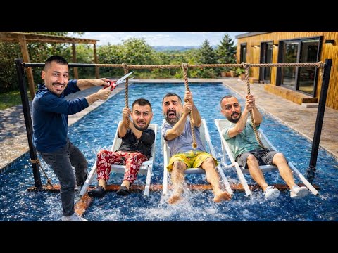 BUZ DOLU HAVUZA SON DÜŞEN KAZANIR