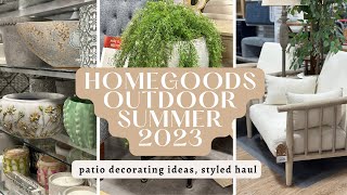 HomeGoods Shop With Me MUST-HAVES!! Patio Decorating Ideas + Styled Haul