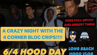 4 CORNER BLOC CR!🅿️S HOOD DAY WENT CR🅰️ZY!! LONG BEACH