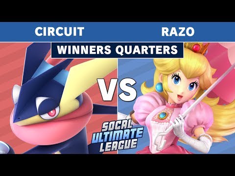 SCUL Season 1 Finale - Circuit (Greninja) Vs. Razo (Peach) Winners Quarters