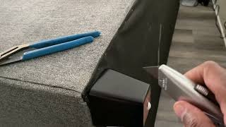 How to install legs on the Broyhill Alexandria Gray Sofa and Loveseat from Big Lots