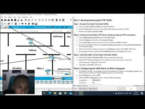 4.3.3.3 Packet Tracer - Configuring VPN Transport Mode || Zhidan Mufti Samudra