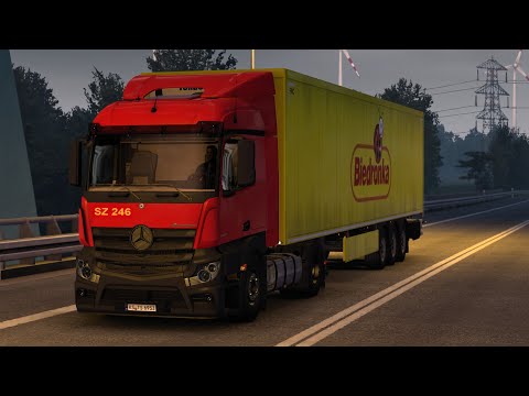ETS2 - MB Actros MP4 L-Cab  - Gdansk to Świnoujście (Poland)