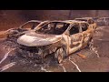 Motorists Leave Cars on Sunset Boulevard During LA Wildfire.mp4