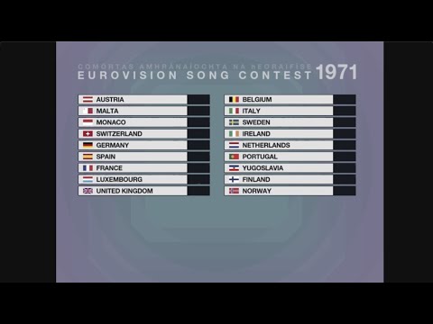 Eurovision 1971: The Song Contest 2.0 | Song super cut and animated scoreboard