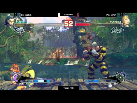 SSF4AE Team Pie House Tourney - TS Sabin (Rose/Dhalsim) vs PIE Chin (Cody)