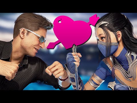 Johnny Cage & Kitana All Flirting Intros Dialogues! | Mortal Kombat 1