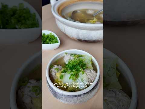Chicken Meatball and Nappa Cabbage Soup
