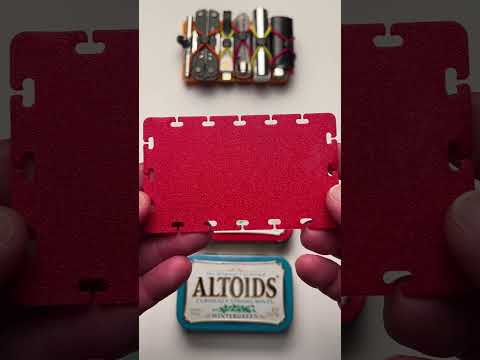 Altoids tin alternative for carrying mini EDC gear: Compact, 1/2 oz design gives easy access to gear