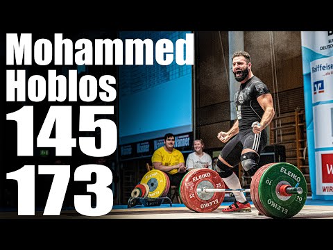Mohammed Hoblos (88.4kg) 145kg Snatch 173kg Clean and Jerk - 2019 German Nationals (3rd place)