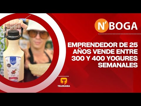 Emprendedor de 25 años vende entre 300 y 400 yogures semanales