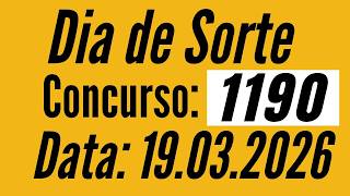 ⭕️ Resultado Dia de Sorte 1190 de hoje 19/03 resultado de hoje / Fernando Arruda Loterias