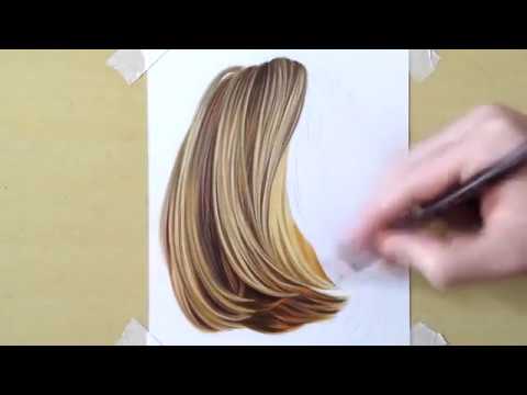 How to draw hair with marker tutorial