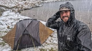 Solo Camping in the Mountains with Heavy Rain | Testing Times for the kuiu Mountain Star