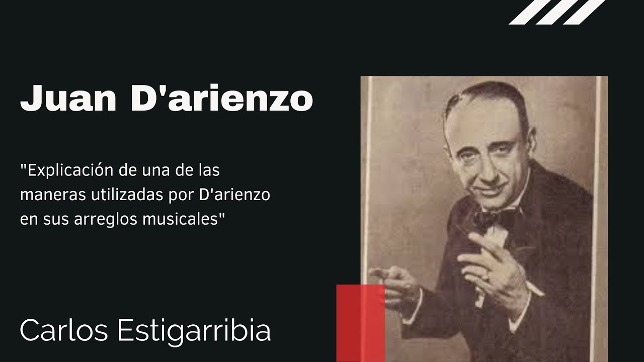 Explicación de una de las maneras de arreglos que utilizaba Juan D'arienzo, por Carlos Estigarribia