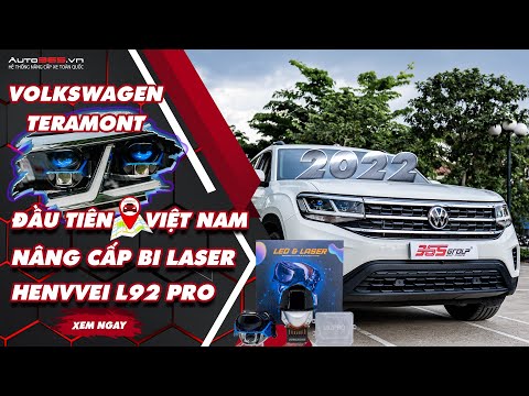 Volkswagen đầu tiên lên 4 cặp bi laser Henvvei L92 Pro