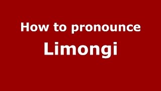How to pronounce Limongi