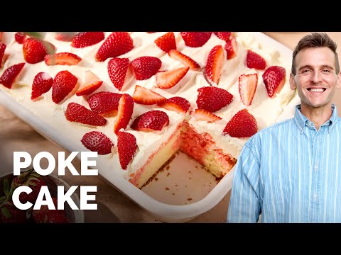 Strawberry Poke Cake (Jello Cake)