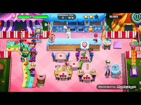 Diner dash level 168 bintang 3 - Candy Carnival