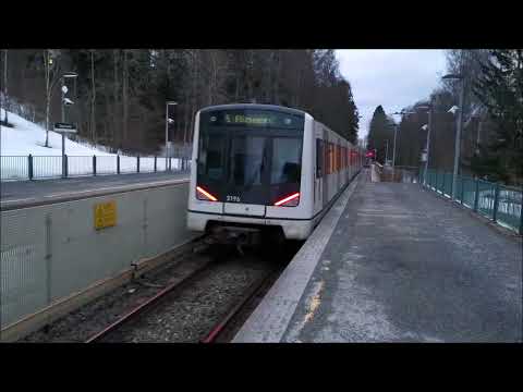 Oslo-Akershus T-bane - Linje 5: Sognsvann T-banestasjon [4K UHD]