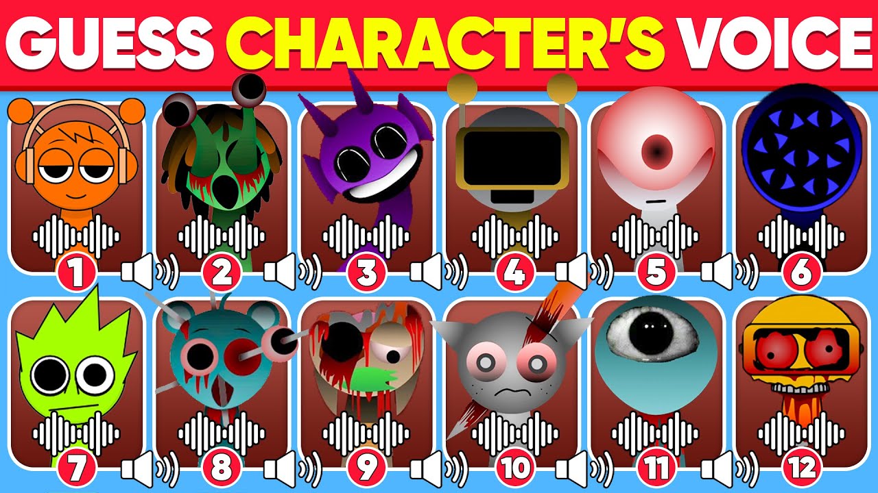 🔊 Guess The Phase 1, 2, 3, 4, 5 & 6 Sprunki Characters By Their VOICES! | Incredibox Sprunki Quiz
