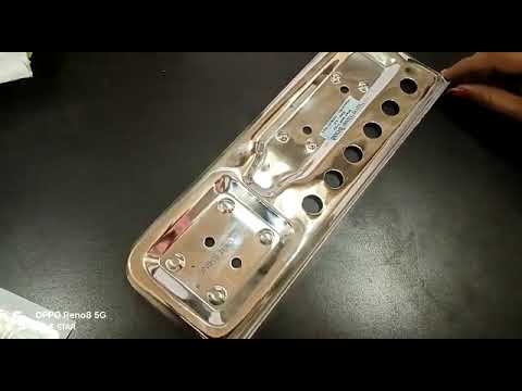 Stainless steel wall self tray, mirror finish, size: 12 inch