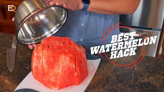 The BEST & EASIEST way to Cut a Watermelon - I