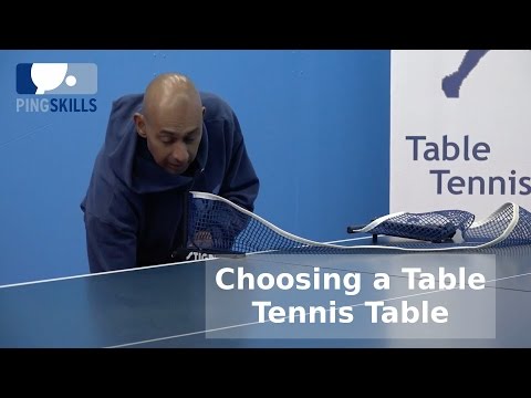 Choosing a Table Tennis Table