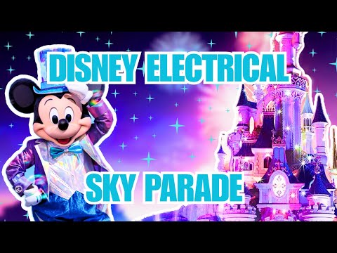 DISNEY ELECTRICAL SKY PARADE CHRISTMAS 2024 ✨🎆 DISNEYLAND PARIS NIGHTTIME DRONE - FULL SHOW (4K) 🏰