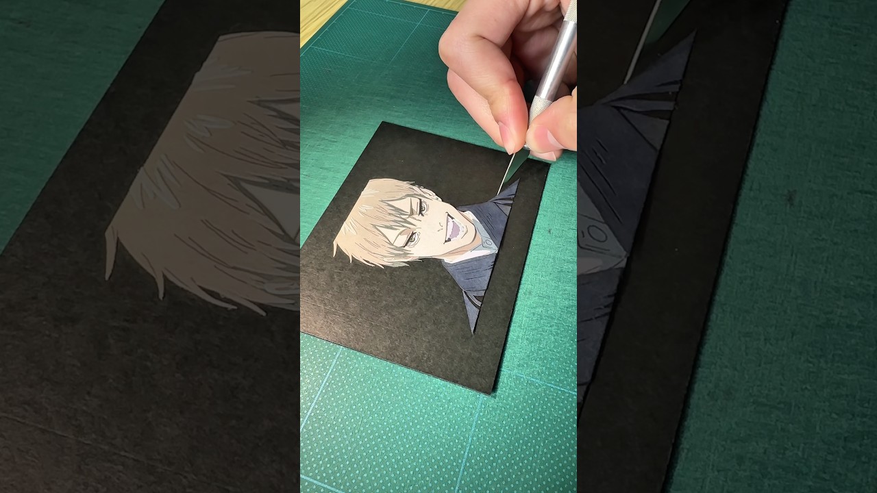 👻呪術廻戦の名シーンを画用紙だけで作ってみた👻禪院直哉 #呪術廻戦 #jujutsukaisen #工作 #handmade #jjk