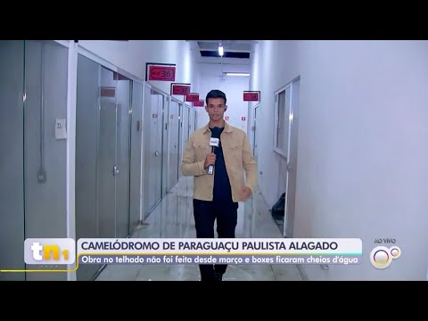 Chuva alaga novo camelódromo de Paraguaçu Paulista e causa prejuízo a comerciantes