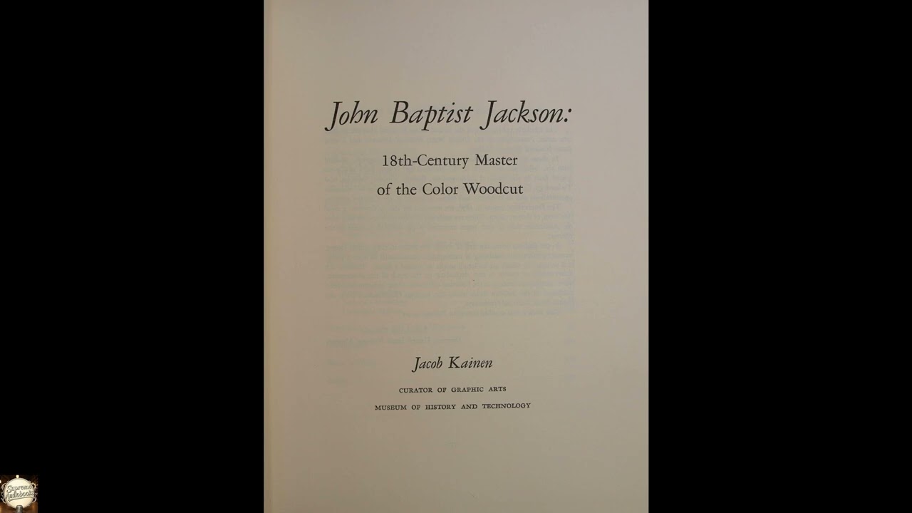 John Baptist Jackson: 18th-Century Master of the Color Woodcut Smithsonian Institut