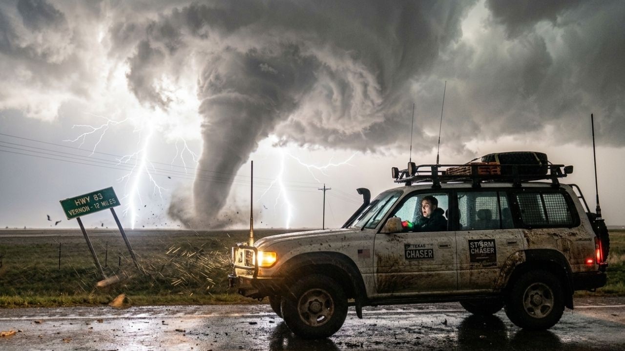 دخلت قلب إعصار في تكساس.. ولم أكن مستعدًا لما رأيته! 🌪️