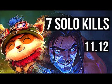 TEEMO vs SYLAS (TOP) (DEFEAT) | 7 solo kills, 900+ games, 1.2M mastery | BR Diamond | v11.12