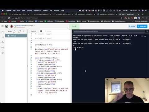 Learning Python Using Repl It Pt 16 While Loops