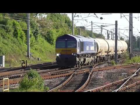 66727 6c03 Clitheroe Castle Cement - Carlisle Yard, via WCML. 29th May 2023
