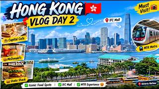 🇭🇰 Hong Kong Vlog Day 2 | Capital Café, IFC Mall, Shake Shack &amp;amp; MTR Adventure! 🍔🚇