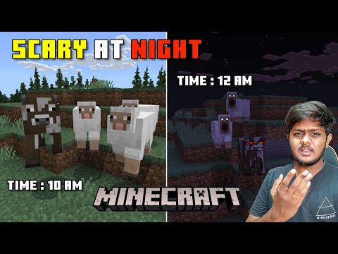 Minecraft Mobs Become Scary At Night | Minecraft In Telugu | GMK GAMER