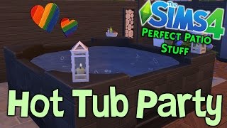 The Sims 4 Perfect Patio Stuff- Speed Build: Hot Tub Party