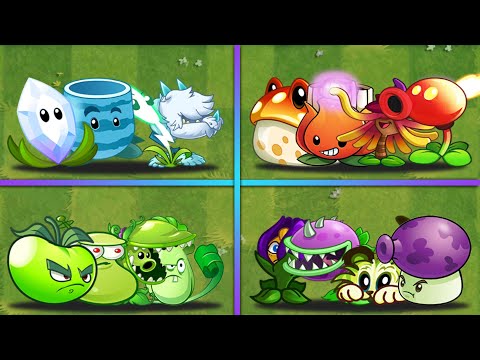PvZ 2 | Random 4 Team 4 Plants - Who Will Win? - Team Plants Battlez