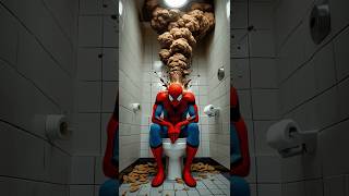 Spiderman flew to the poop planet #spiderman #shorts