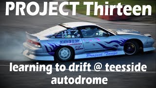 [Project thirteen] learning to drift in my nissan s13 lots of drifting and smoke on my 2nd ever try