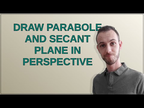 Tex: Draw parabole and secant plane in perspective